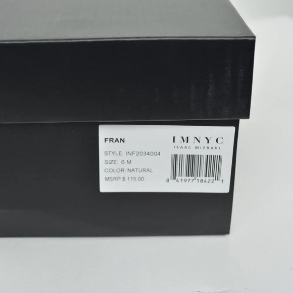 NIB ISSAC MIZRAHI  FRAN NATURAL COLOR SANDAL SIZE 6M SOLD OUT - Picture 2 of 4